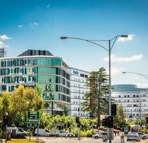 View of the Austin Health entrance